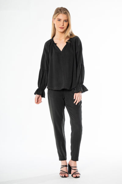 Long Sleeve Peasant Top – Maven West Clothing