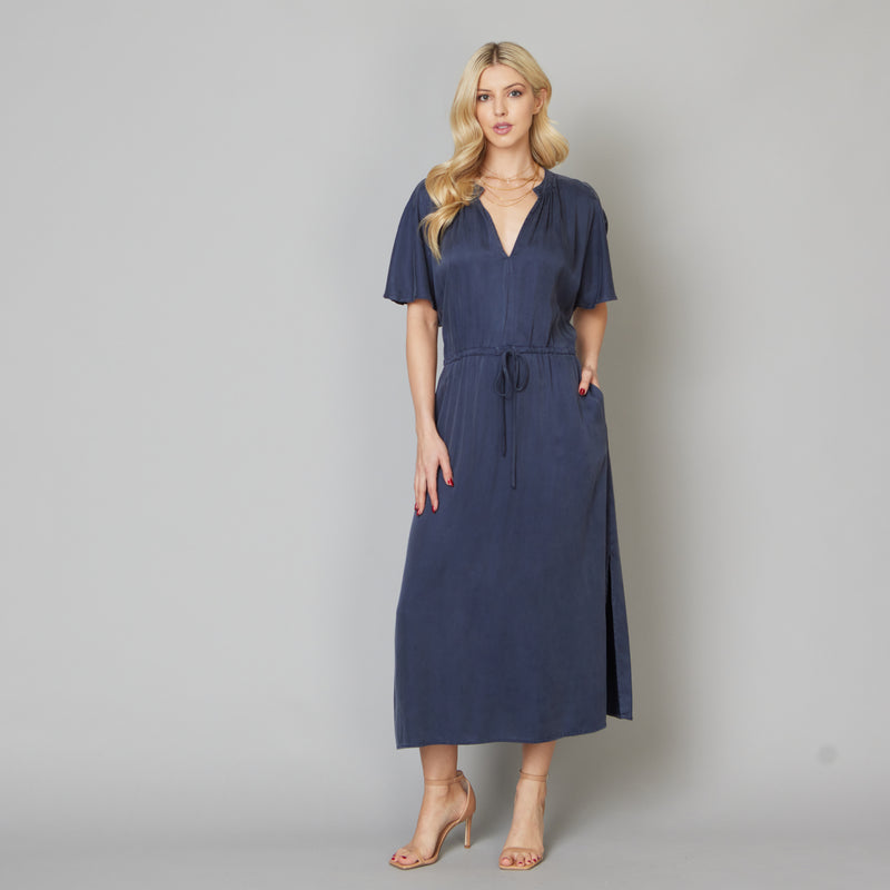 Dolman-Sleeve Maxi Dress