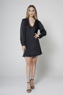 Long Sleeve Bias Cut Dress