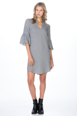 3/4 Sleeve Shirt Dress